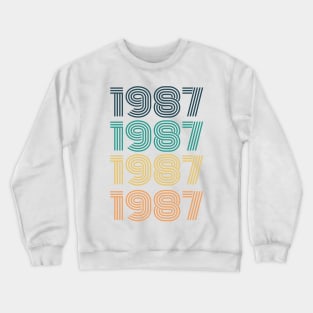 vintage 1987,gift for her Crewneck Sweatshirt